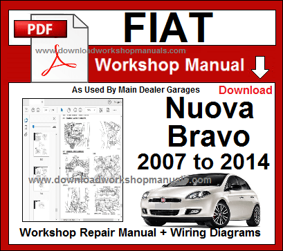 Fiat Nuova Bravo Service Repair Workshop Manuals Download